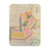 Kaart van de staat Texas | 1835 Magneet (Verticaal)