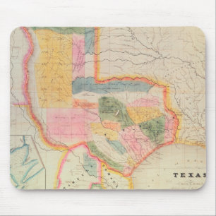 Kaart van de staat Texas   1835 Muismat