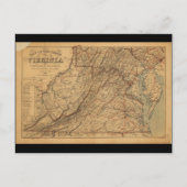 Kaart van de staat Virginia (1865) (Voorkant)
