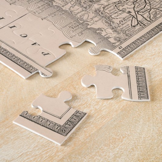  kaart van de staat Washington (1883) Legpuzzel (Zijkant)