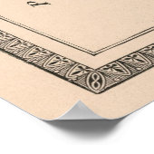  kaart van de staat Washington (1883) Poster (Hoek)