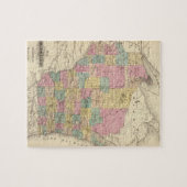 Kaart van de staat Wisconsin Legpuzzel (Horizontaal)
