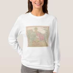 Kaart van de stad Albert Lea, Minnesota T-shirt