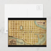 Kaart van de stad Beaufort South Carolina (1860) (Voorkant / Achterkant)