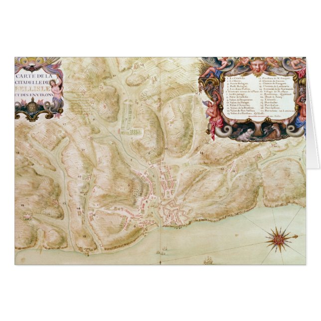 Kaart van de stad Bellisle (Voorkant Horizontaal)