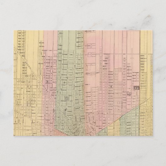 Kaart van de stad Detroit (Voorkant)