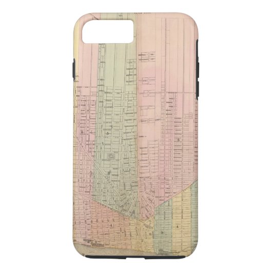 Kaart van de stad Detroit Case-Mate iPhone Case (Achterkant)