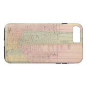 Kaart van de stad Detroit Case-Mate iPhone Case (Achterkant (Horizontaal))