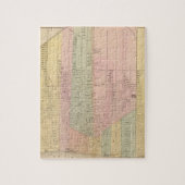 Kaart van de stad Detroit Legpuzzel (Verticaal)