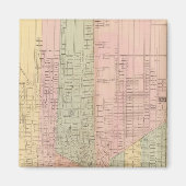 Kaart van de stad Detroit Magneet (Voorkant)