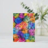 Kaart van de stad Guilin China (Staand voorkant)