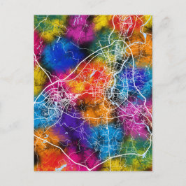 Kaart van de stad Guilin China