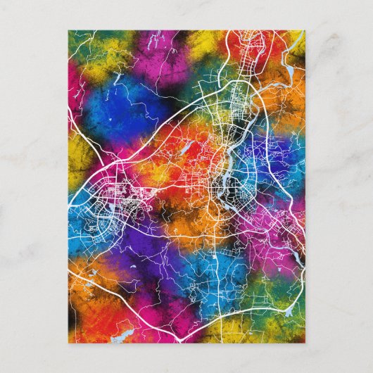 Kaart van de stad Guilin China (Voorkant)