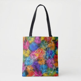 Kaart van de stad Guilin China Tote Bag