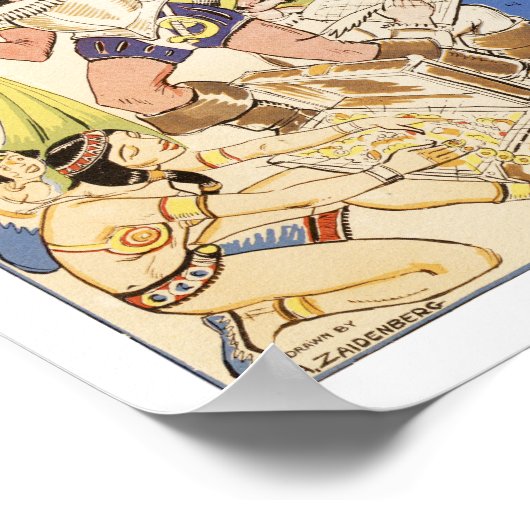 Kaart van de stad Manhattan van 1789 tot 1939 Poster (Hoek)