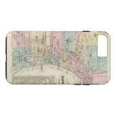 Kaart van de stad Milwaukee, Milwaukee Co. Case-Mate iPhone Case (Achterkant (Horizontaal))