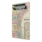 Kaart van de stad Milwaukee, Milwaukee Co. Mini Klembord (Angled2)