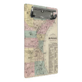 Kaart van de stad Milwaukee, Milwaukee Co. Mini Klembord (Schuin)