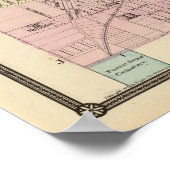 Kaart van de stad Milwaukee, Milwaukee Co. Poster (Hoek)