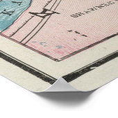  kaart van de stad Missouri (1901) Poster (Hoek)