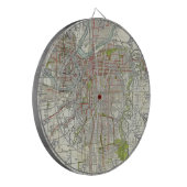  kaart van de stad Missouri (1920) Dartbord (Voorkant Links)