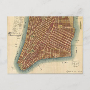 kaart van de stad New York (1807)