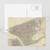  kaart van de stad New York (1840) (Voorkant / Achterkant)