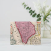  kaart van de stad New York (1860) (Staand voorkant)