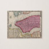 kaart van de stad New York (1860) Legpuzzel (Horizontaal)