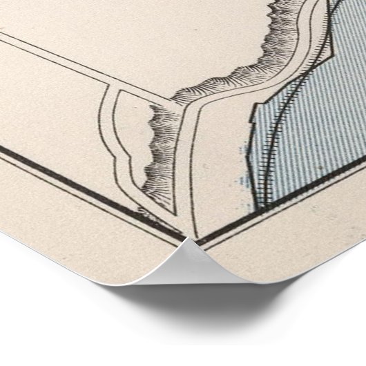  kaart van de stad Quebec (1915) Poster (Hoek)