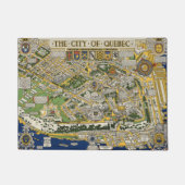 Kaart van de stad Quebec Deurmat (Voorkant)