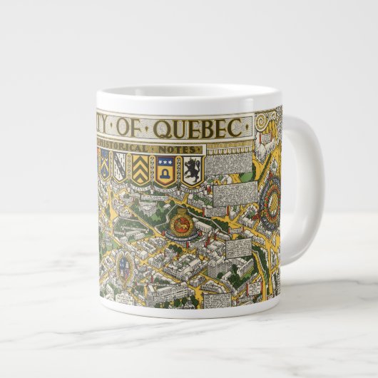 Kaart van de stad Quebec Grote Koffiekop (Voorkant rechts)