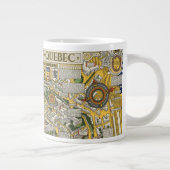 Kaart van de stad Quebec Grote Koffiekop (Rechts)