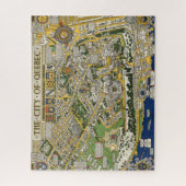 Kaart van de stad Quebec Legpuzzel (Verticaal)