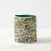 Kaart van de stad Quebec Mok (Midden)