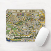 Kaart van de stad Quebec Muismat (Met muis)