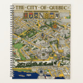 Kaart van de stad Quebec Planner (Voorkant)