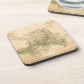 Kaart van de stad Richmond, Virginia (1858-1864) Onderzetter (Linkerzijde)