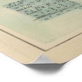 Kaart van de stad St. Cloud, Minnesota Poster (Hoek)