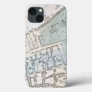 Kaart van de Stad van New York, 1728 iPhone 13 Hoesje