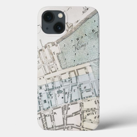 Kaart van de Stad van New York, 1728 Case-Mate iPhone Case (Achterkant)