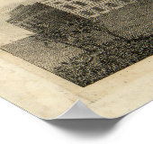 Kaart van de stad Washington D.C. (1820) Poster (Hoek)