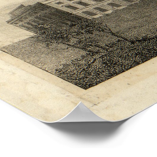 Kaart van de stad Washington D.C. (1820) Poster (Hoek)