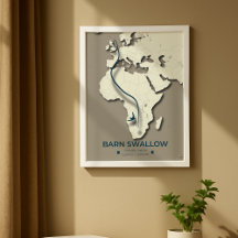 Kaart van de stalslikmigratie - Minimalistische Vi