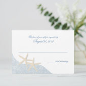 Kaart van de Starfish Wedding Response (Staand voorkant)