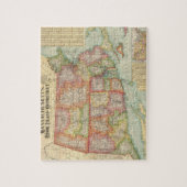 kaart van de staten van New England (1900) Legpuzzel (Verticaal)