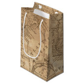 Kaart van de staten Virginia en North Carolina Klein Cadeauzakje (Voorkant Gekanteld)