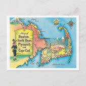  kaart van de steden van Massachusetts (Voorkant)