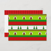 Kaart van de stembiljetten voor de lelijke kerstke (Voorkant / Achterkant)