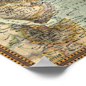 Kaart van de stereotypen - Azië Poster (Hoek)